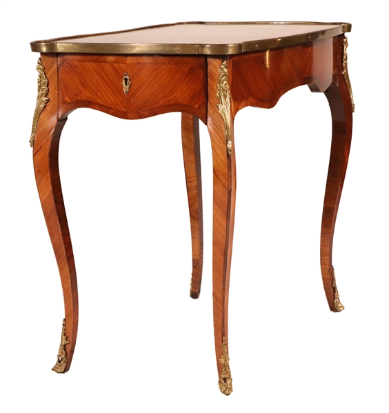 Louis XV Style Inlaid Mahogany Occasional Table