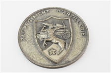 French 74th Regiment Silvered Metal Medallion 
