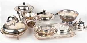 Silver Plated Chafing Dishes and Service Items
