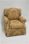Vintage Gold Paisley Club Chair 