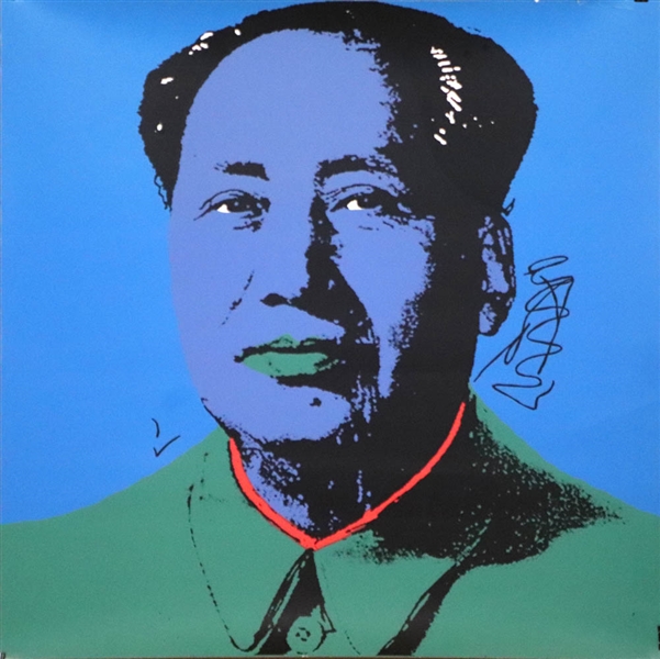 Andy Warhol, Serigraph, "Mao in Blue"
