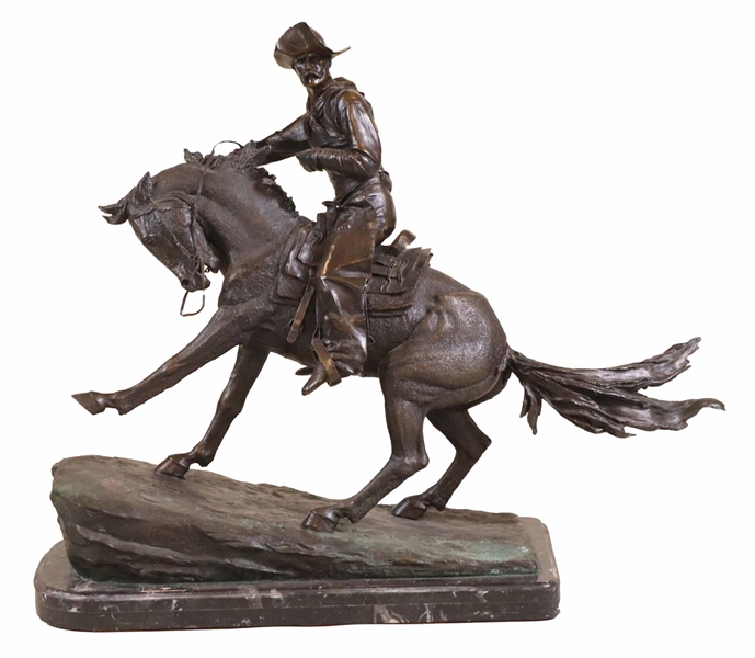 After Frederick Remington, Bronze, The Cowboy