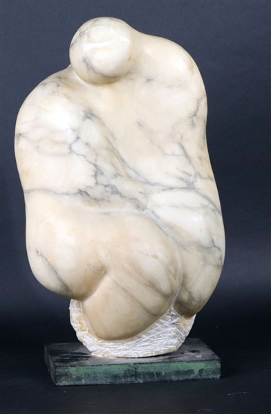 Abstract Marble Sculpture, Two Figures Embracing