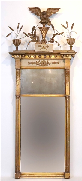 Classical Giltwood Eagle-Mounted Pier Mirror
