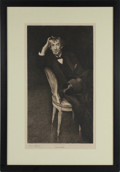 Jacques Reich Etching of Whistler, after Boldini