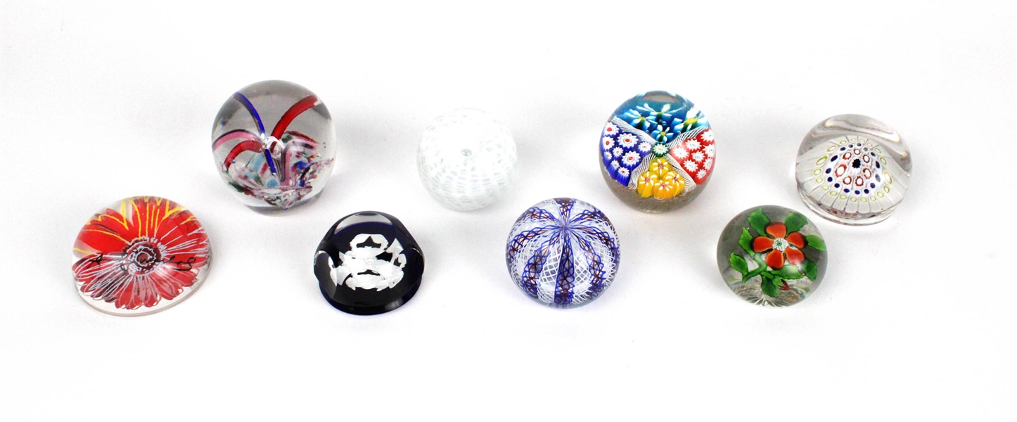 Group of Art Glass Paperweights