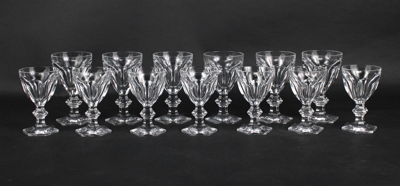 Set of Baccarat Harcourt Crystal Glasses