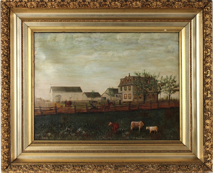 American School, Oil on Canvas, Farmstead