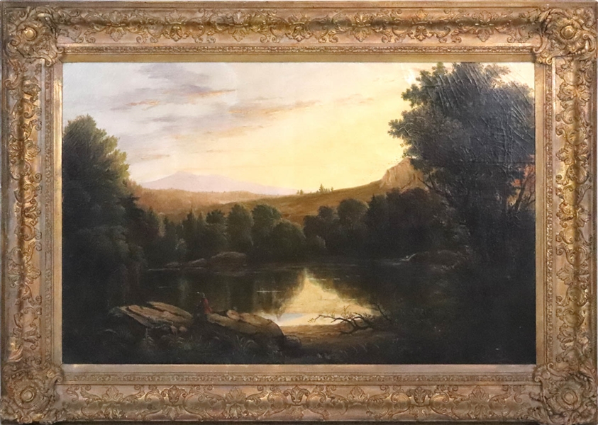 Oil on Canvas, Hudson Valley Lakescape