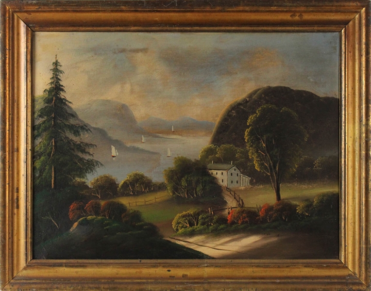 American School, Landscape with Boats