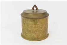 World War I Artillery Shell Trench Art Lidded Jar