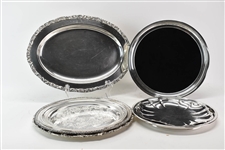 Group of Silver Plated Trays