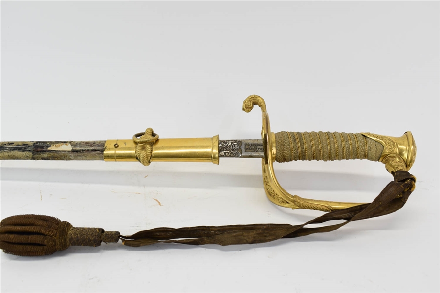 Vintage US Navy Vice Admiral Sword