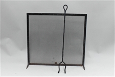 Vintage Wrought Iron Fire Screen