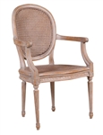 Louis XVI Style Grey-Painted Fauteuil