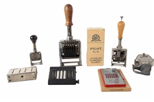 Group of Vintage Adding and Numbering Machines
