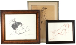Two Sketches of Nude Women