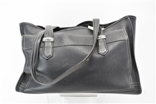 Brighton Collection Large Black Leather Handbag