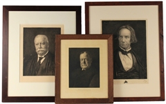 Three Portrait Prints of Gentlemen