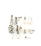 Pair of 10mm Pearl and 925 Silver Earrings