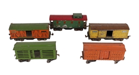 Group of Prewar Lionel Train Cars