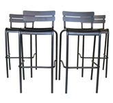 Four Fermob Luxembourg Style Barstools