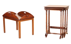 George III Style Mahogany Butlers Tray Table