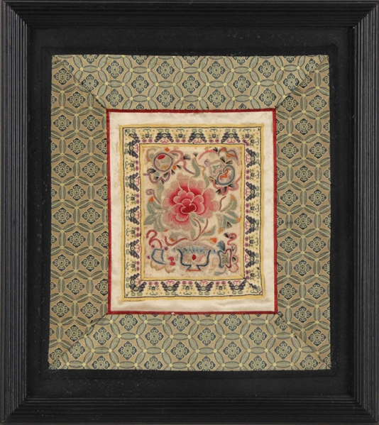 Five Chinese Silk Embroideries