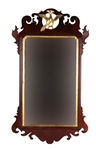 Chippendale Parcel-Gilt Mahogany Mirror