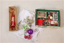 Group of Vintage Christmas Ornaments