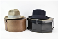 Two Vintage Gentlemens Hats