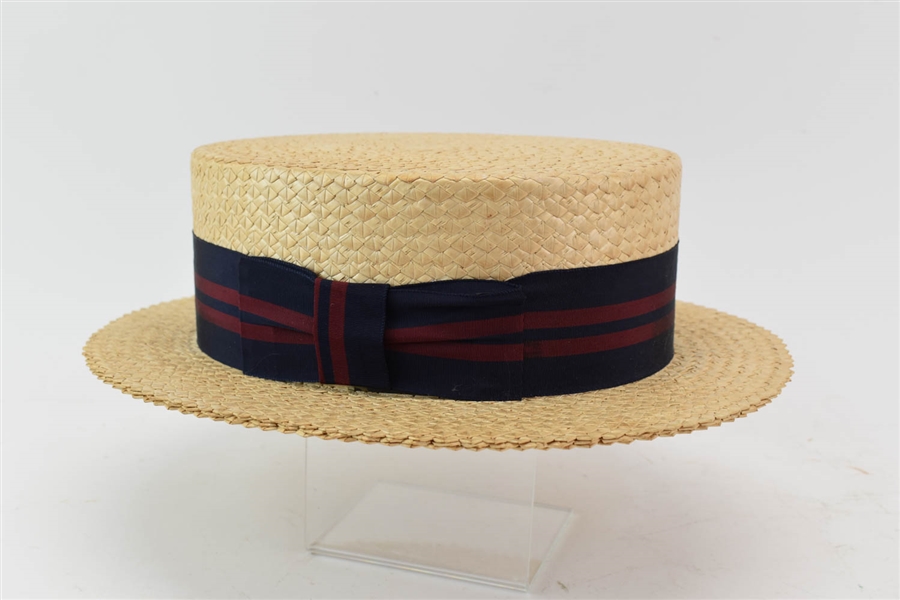 Vintage Brooks Brothers Straw Boaters Hat