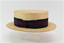 Vintage Brooks Brothers Straw Boaters Hat