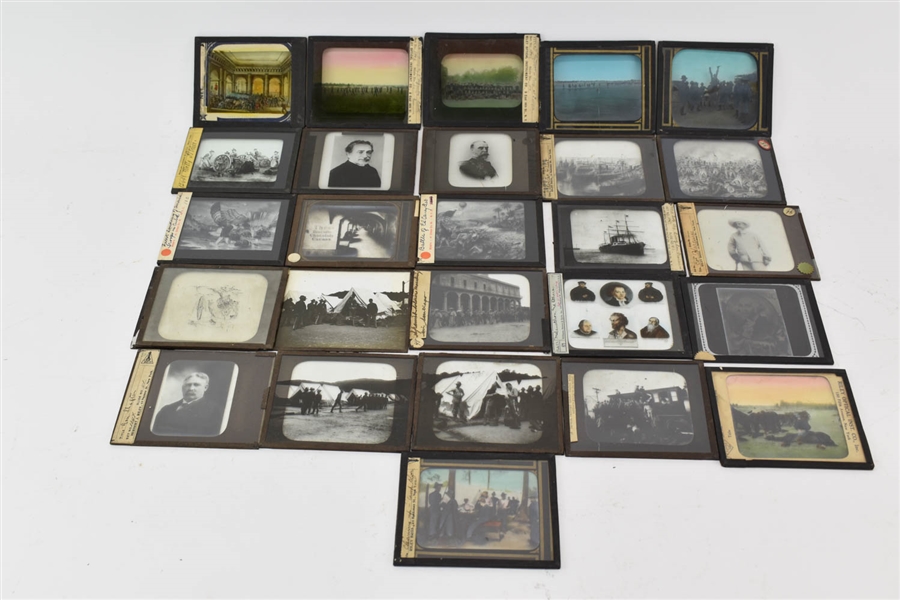 Vintage Group of 27 Riley Optical Picture Slides