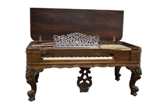 Antique Chickering Rosewood Square Grand Piano