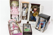 Group of Vintage Porcelain Dolls