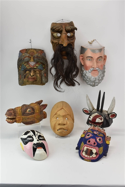 Group of Contemporary Decorative Masks