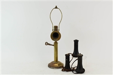 Western Electric Co. Brass Candlestick Telephone