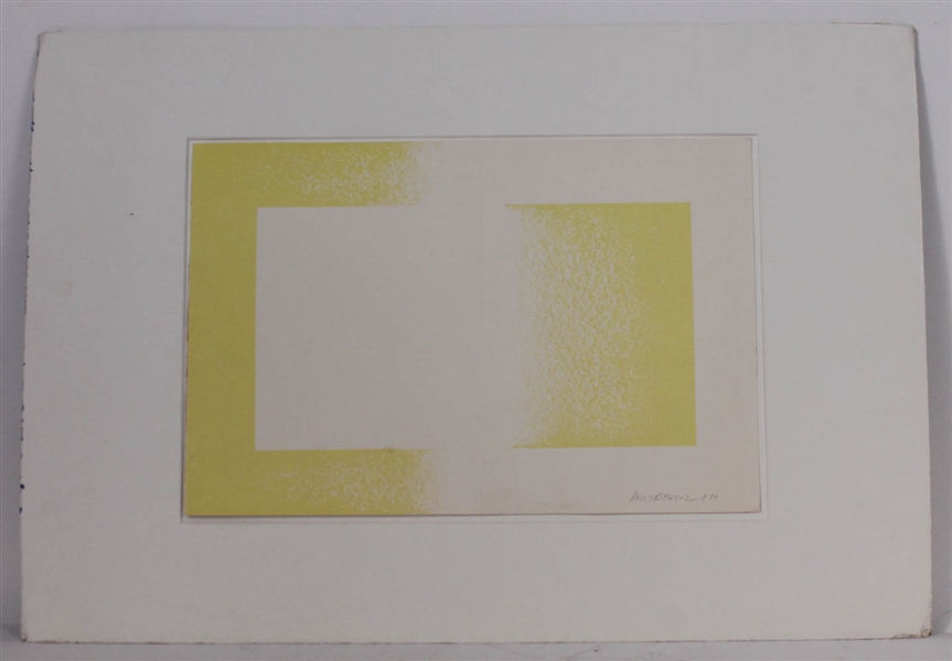 Lithograph "Yellow Reversed," R. Anuszkiewicz