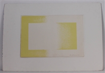 Lithograph "Yellow Reversed," R. Anuszkiewicz
