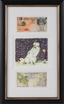 Two Banksy Di-Faced Tenners & Rude Snowman Card
