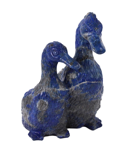 Chinese Carved Lapis Lazuli Ducks