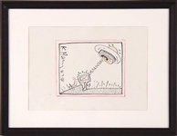 Keith Haring, Marker Drawing, UFO