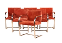 Six Mies van der Rohe Brno Chairs