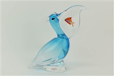 Signed Elio Raffaeli Art Glass Oggetti Pelican