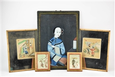 Group of Assorted Asian Artwork