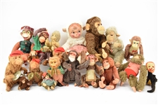 Large Group of Assorted Toy Monkeys