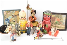 Group of Assorted Toys and Figurals