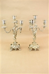 Pair of Rococo Style Four Light Candelabrums 