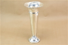 B. Altman Sterling Silver Trumpet Vase